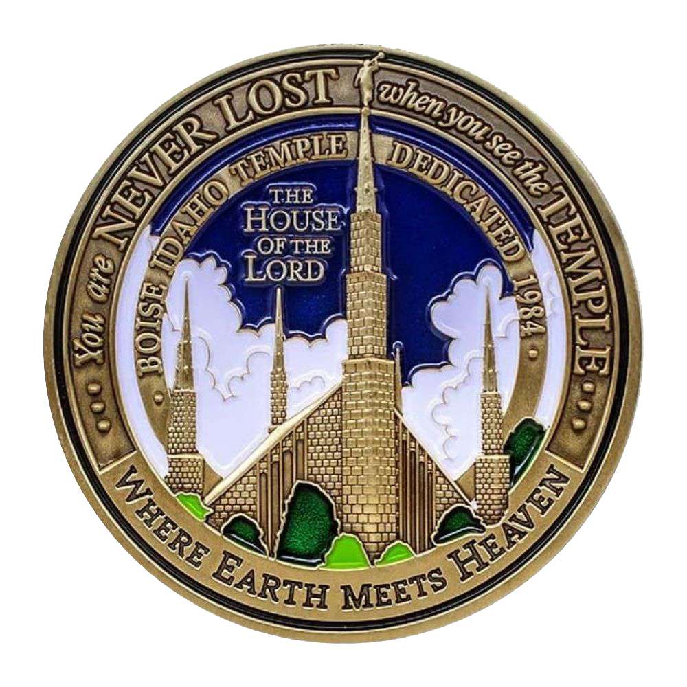 Boise Idaho Temple Temple Medallion Coin