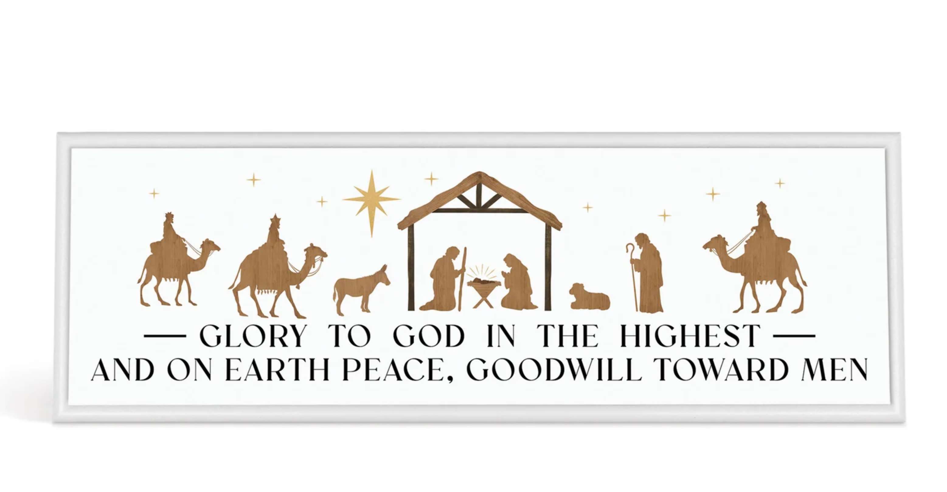 Glory to God in the Highest (15x5 Plaque)
