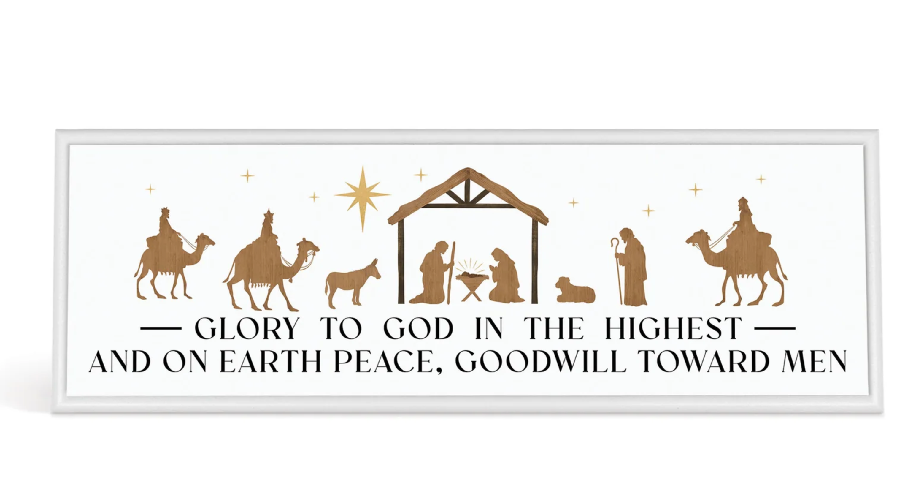 Glory to God in the Highest (15x5 Plaque)