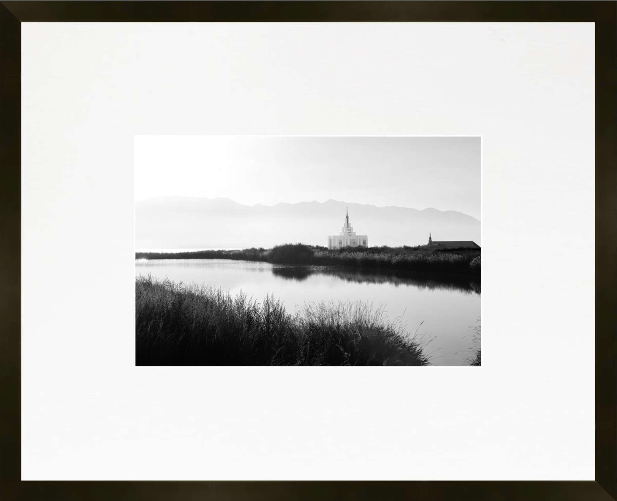 Saratoga Springs Utah Temple, Place of Peace (21x17 Framed Paper Print), , large image number 0