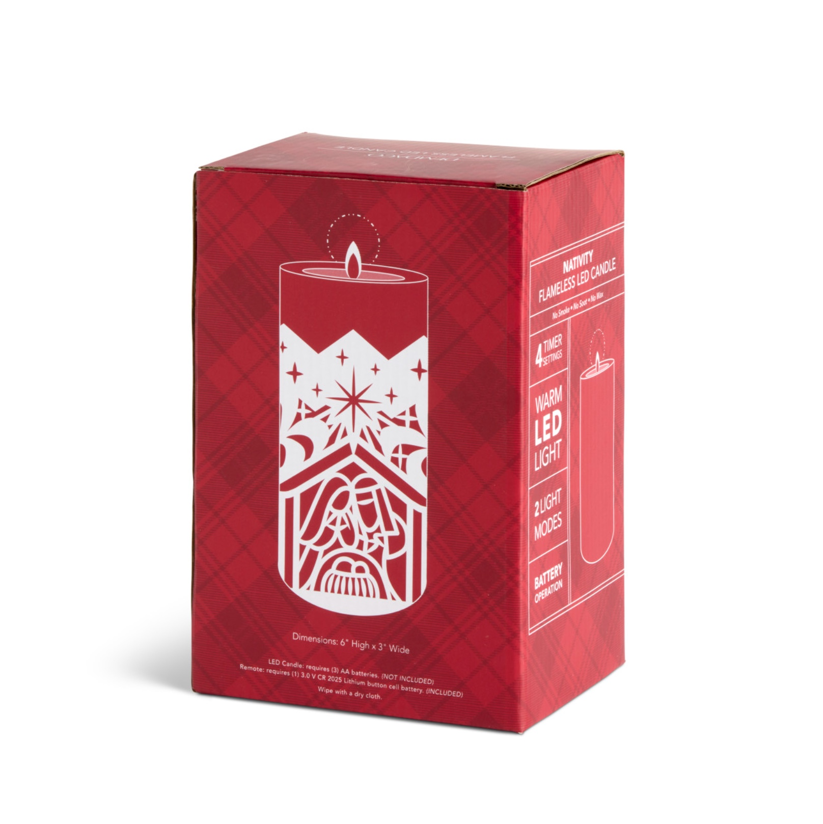Flameless LED Nativity Pillar Candle, , large image number 3