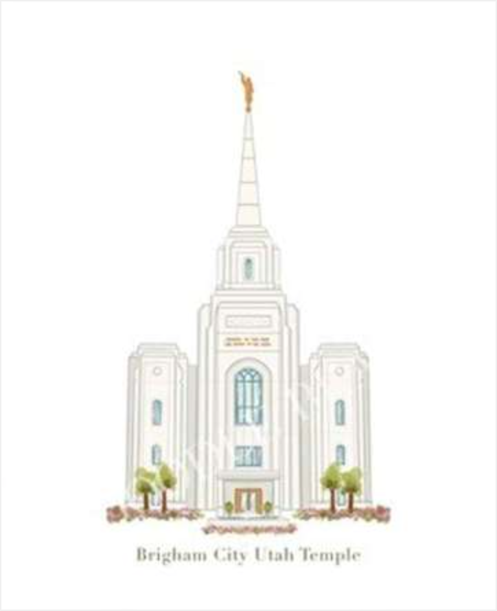 Brigham City Utah Temple Print