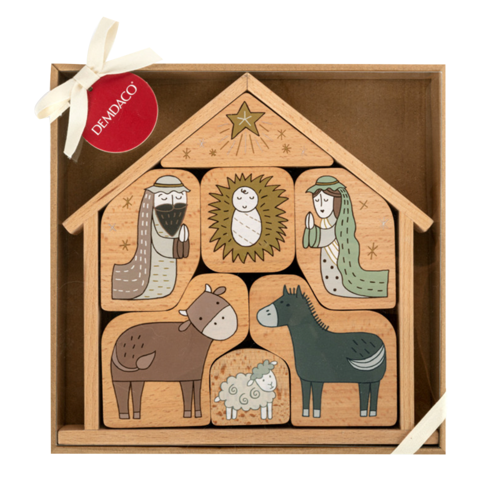 Wood Manger Nativity Puzzle, , large