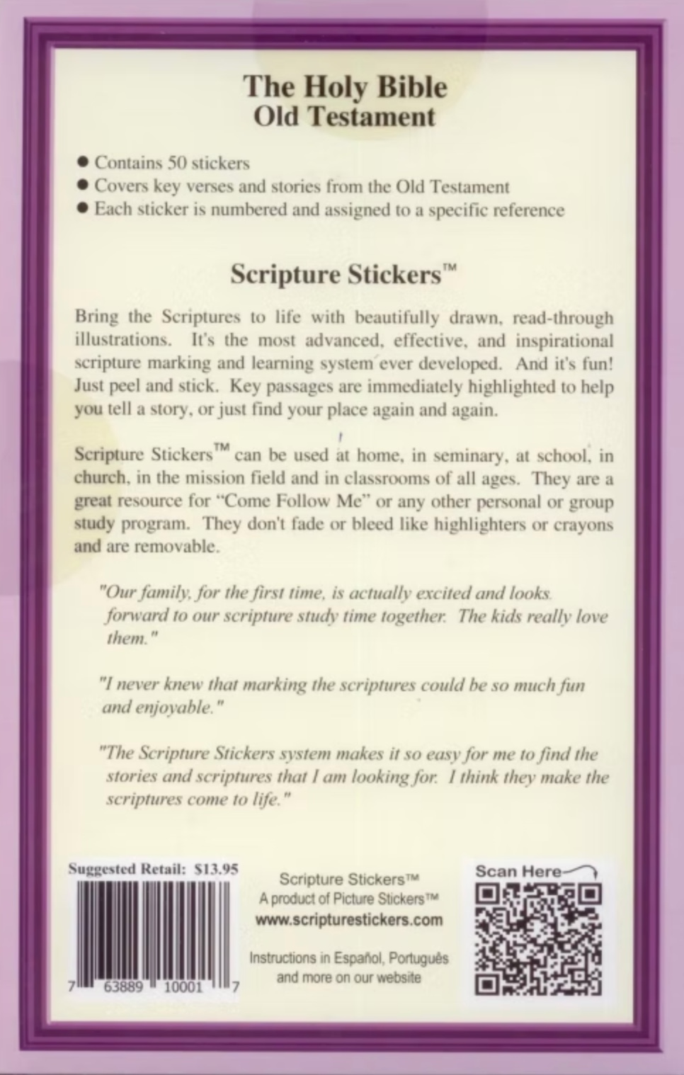 Holy Bible Old Testament Scripture Stickers, , large