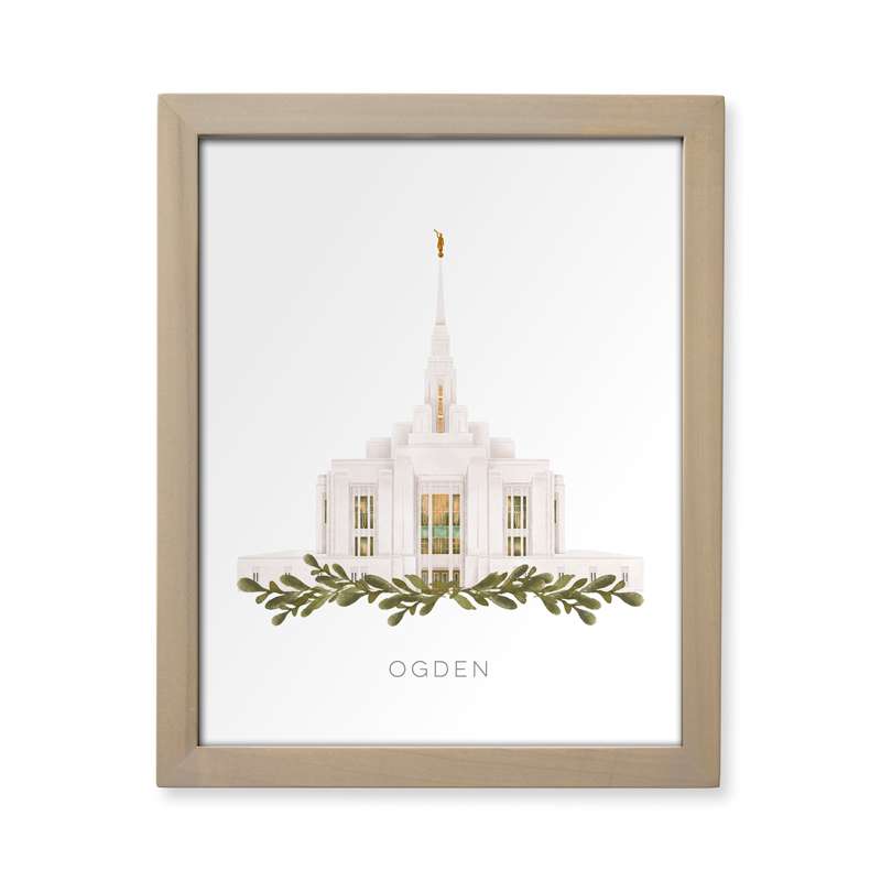 Ogden Utah Temple (13x16 Framed Paper Print), , large image number 0