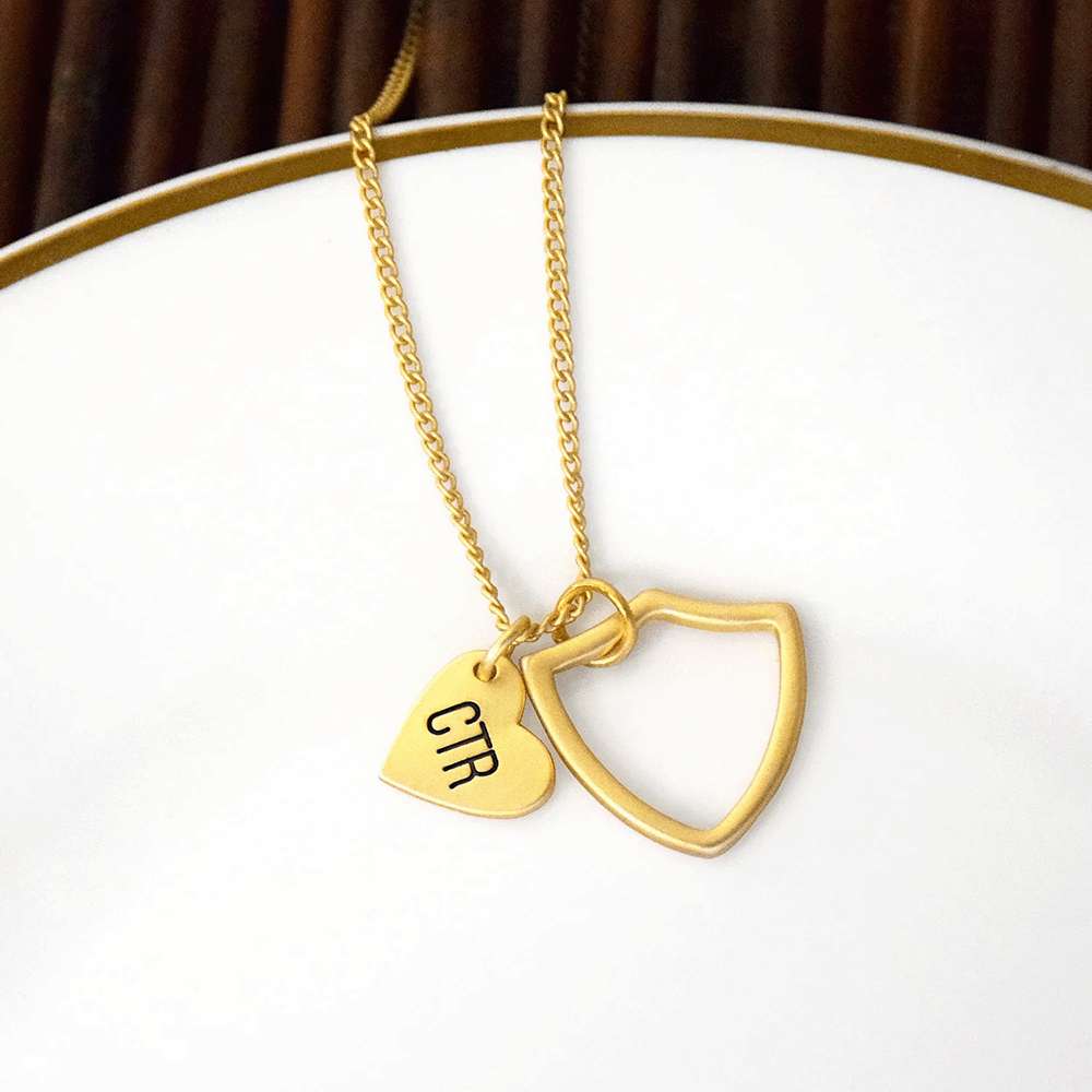 CTR Shield with Heart Necklace, , large image number 2