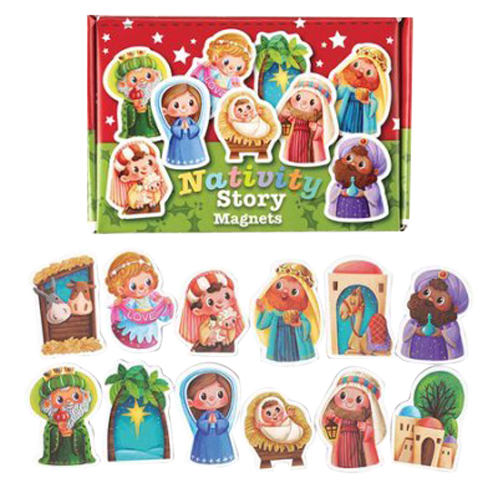 Children's Vinyl Nativity Magnet Set