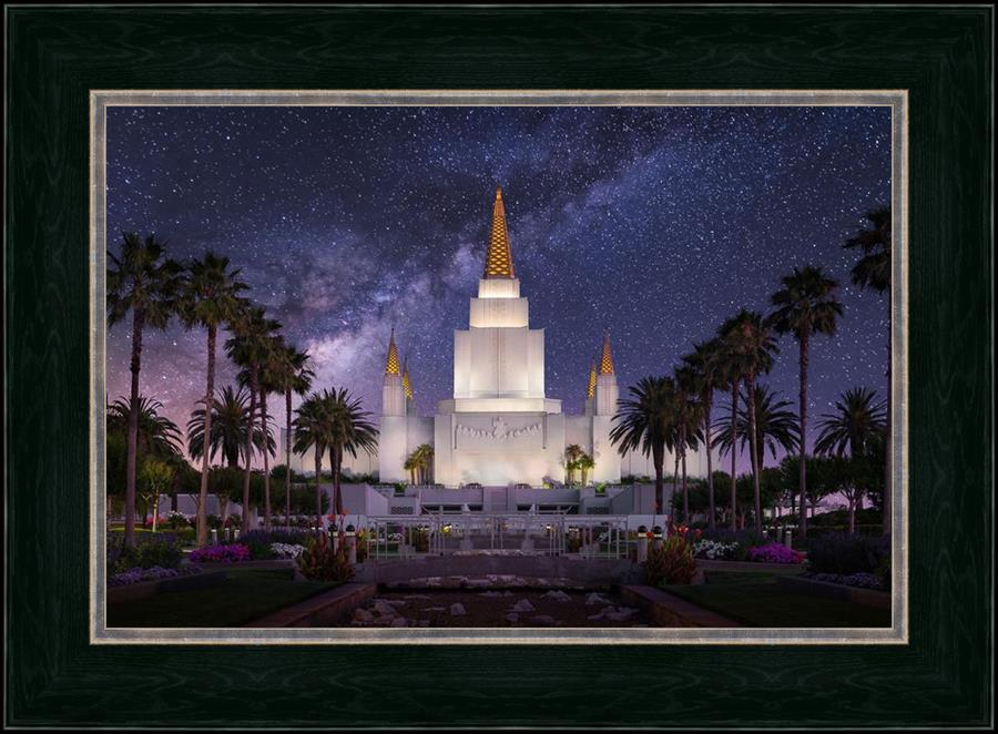 Celestial Temple Series: Oakland Temple (25x34 Framed Art)