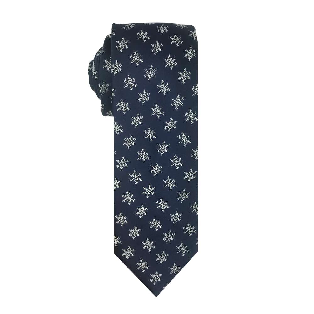 Snowflakes Polyester Necktie