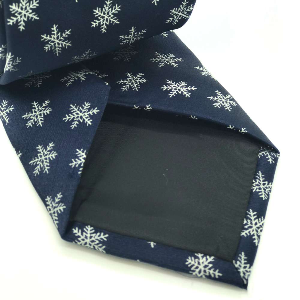 Snowflakes Polyester Necktie, , large image number 2