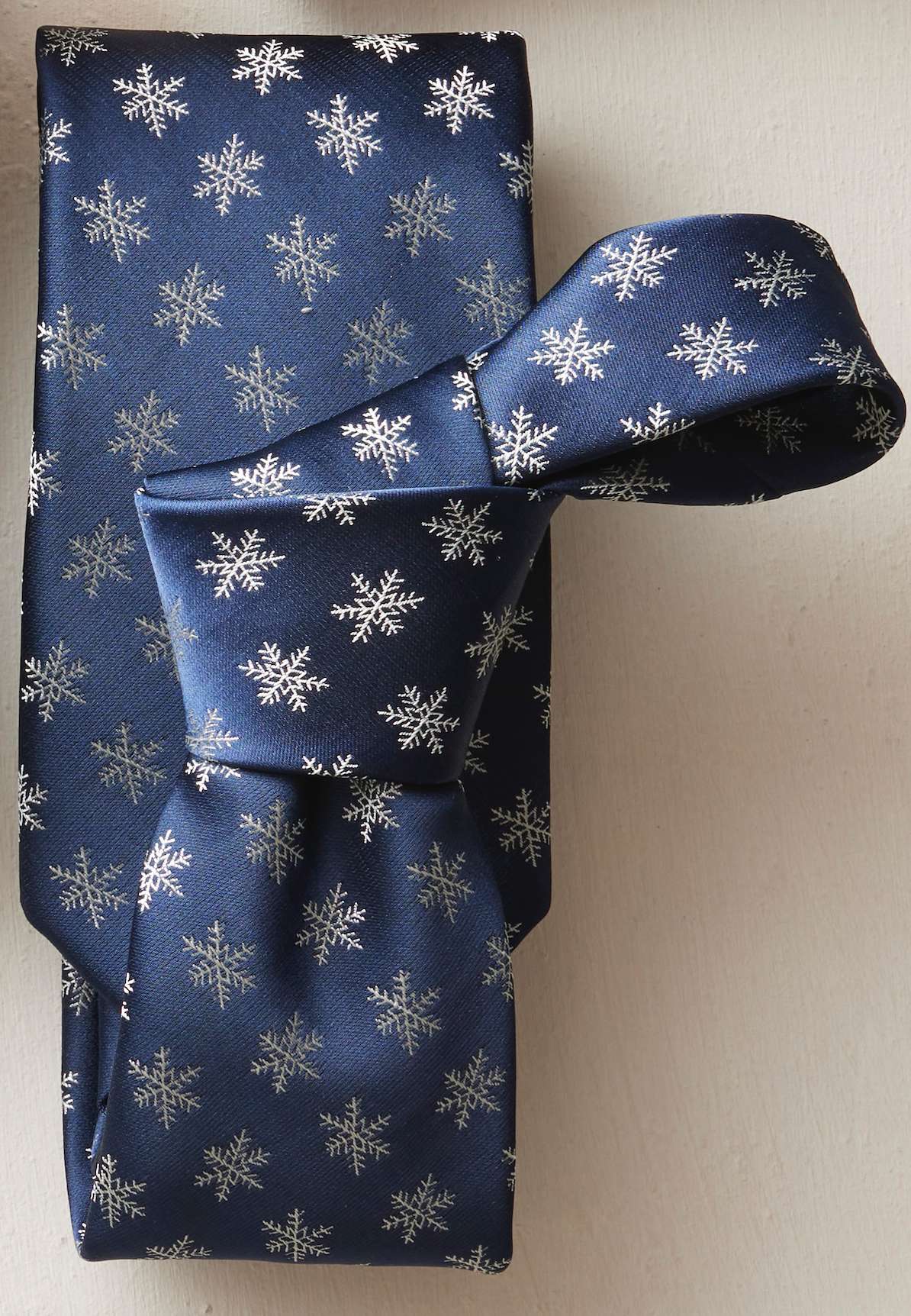 Snowflakes Polyester Necktie, , large image number 3