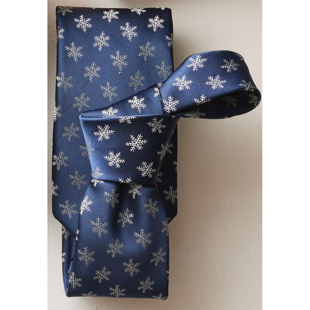 Snowflakes Polyester Necktie, , large image number 3