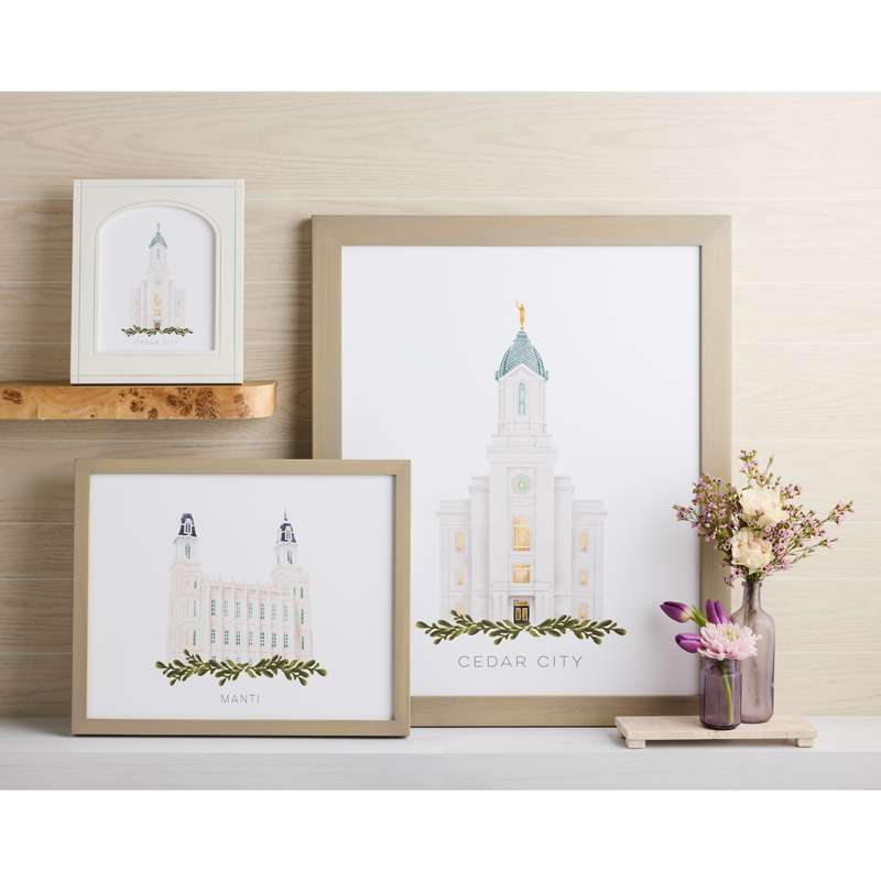 Deseret Peak Utah Temple (13x16 Framed Paper Print), , large image number 3