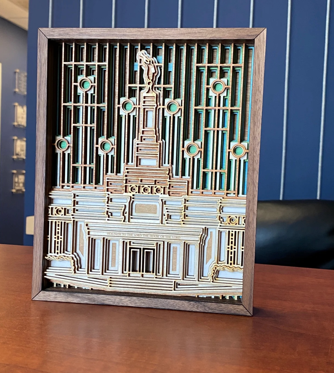 Spokane Washington Temple Layered Wood Plaque, , large image number 3