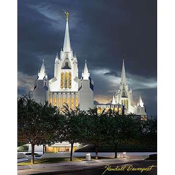 San Diego Temple: Ascending (4x5 Print), , large image number 0
