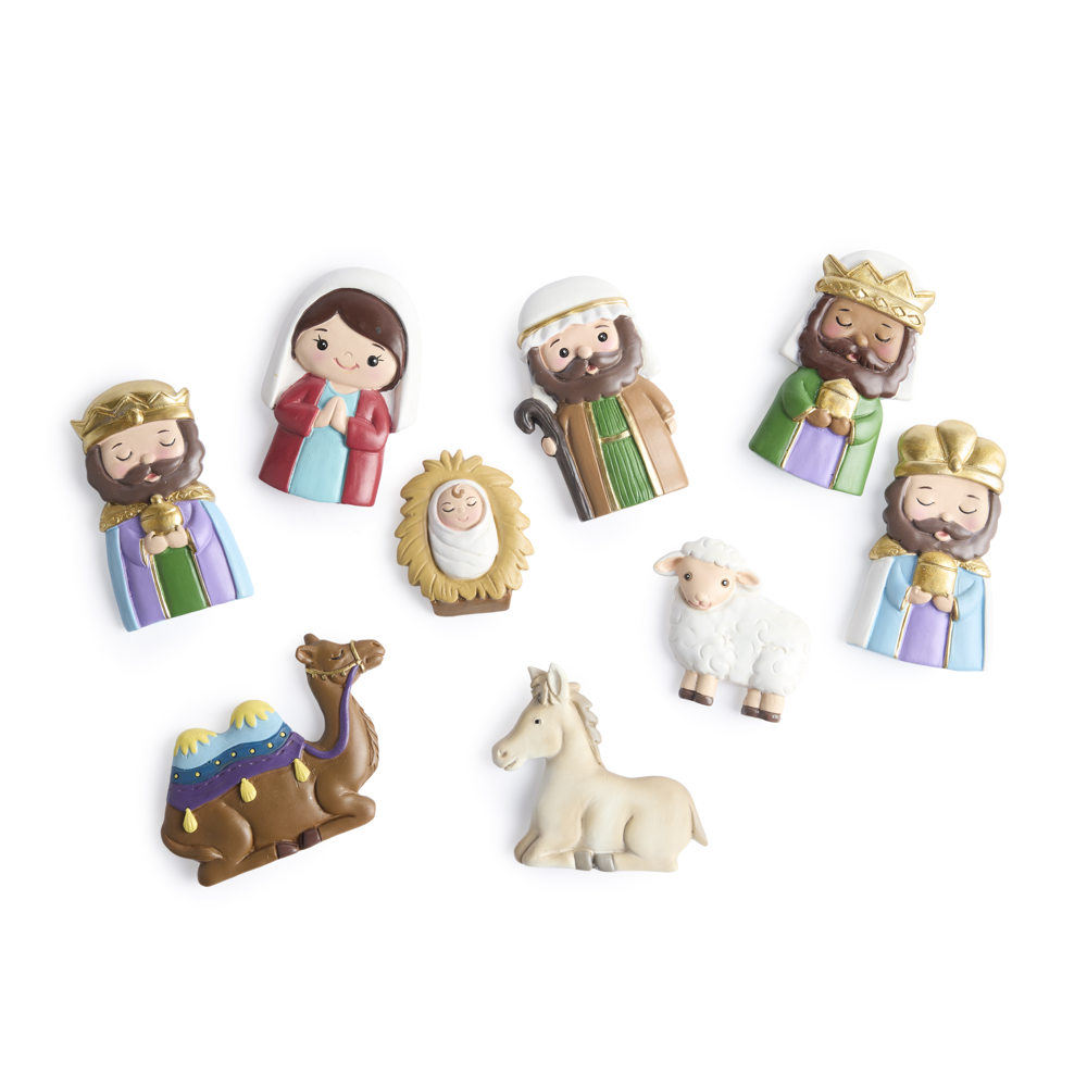 O Holy Night Nativity Magnet Set,  O Holy Night Nativity Magnet Set
