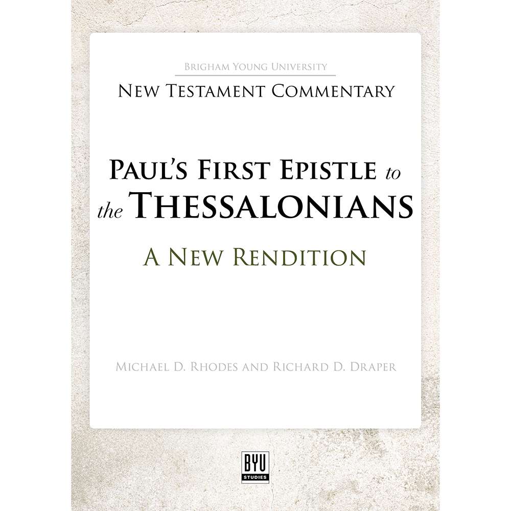 Paul's First Epistle to the Thessalonians 1
