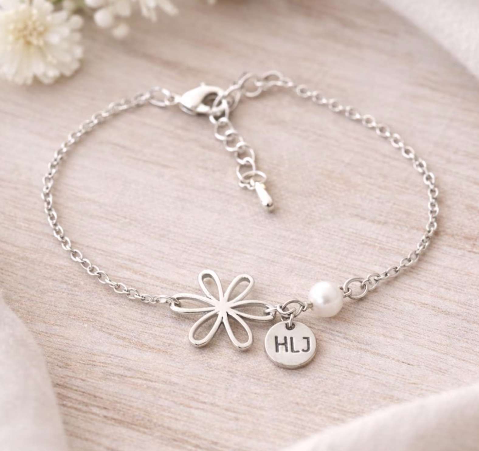 Spanish HLJ (CTR) Flower Bracelet, , large
