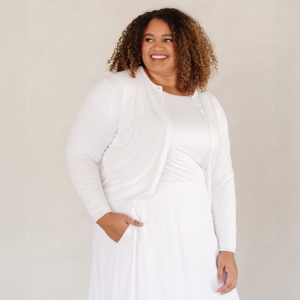 Lined Knit Temple Top - Knight & Wells | Deseret Book