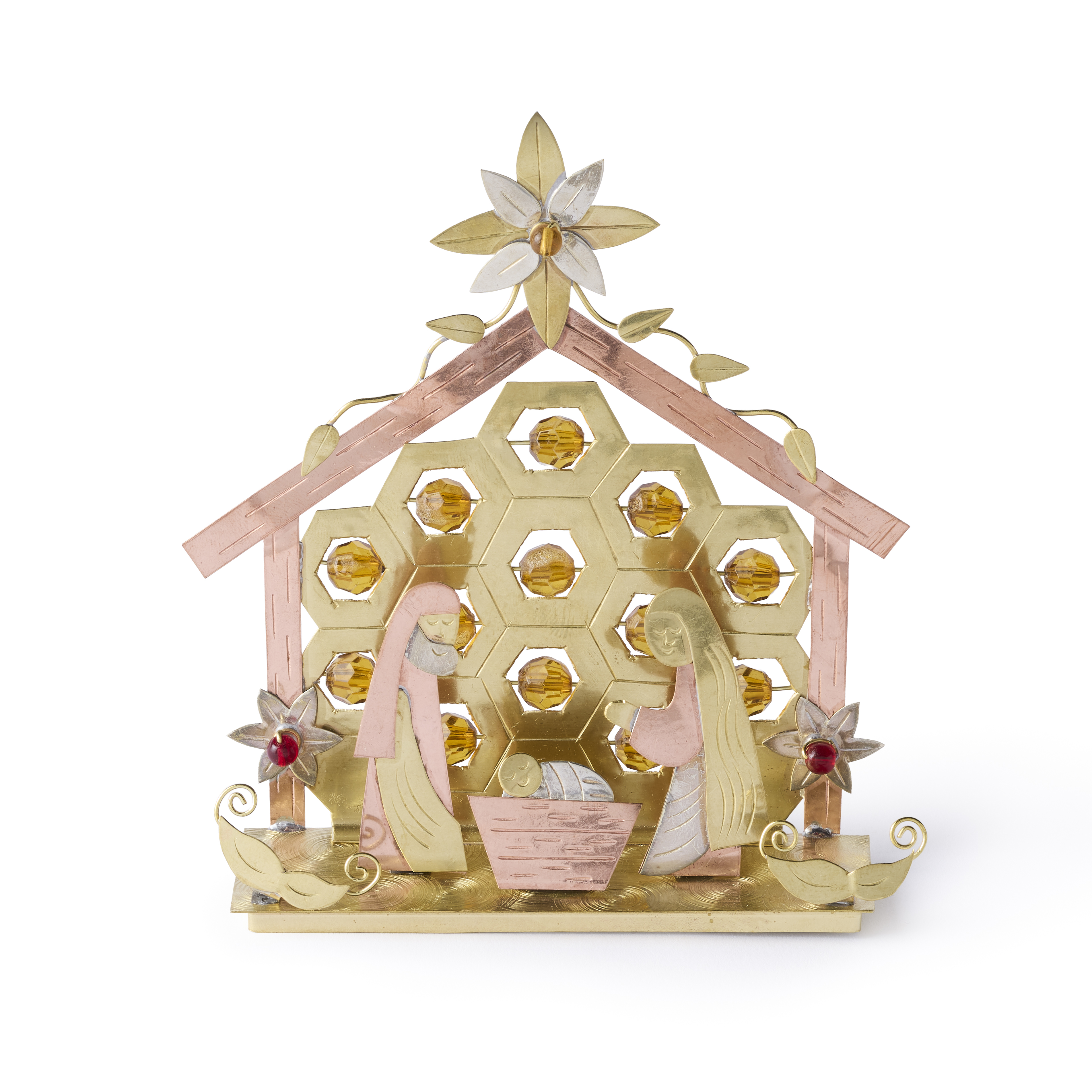 Thailand Holy Family Honeycomb Nativity