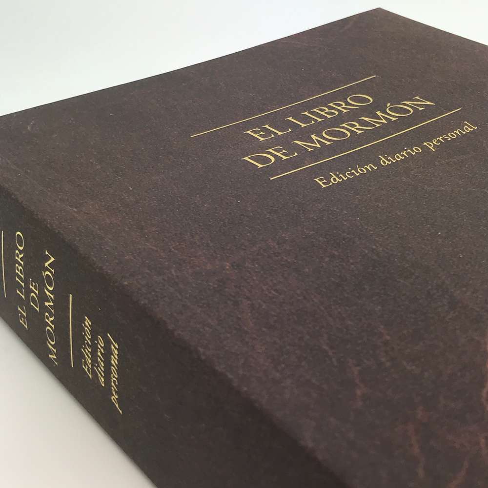 The Book of Mormon, Journal Edition, Brown (No Index) (Spanish) - Deseret Book 3