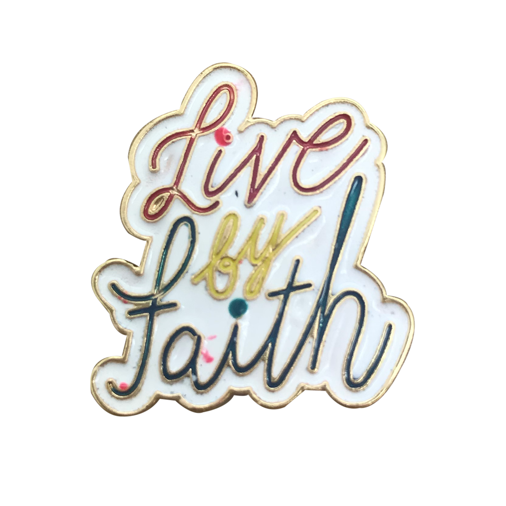 Live by Faith Pin, , large