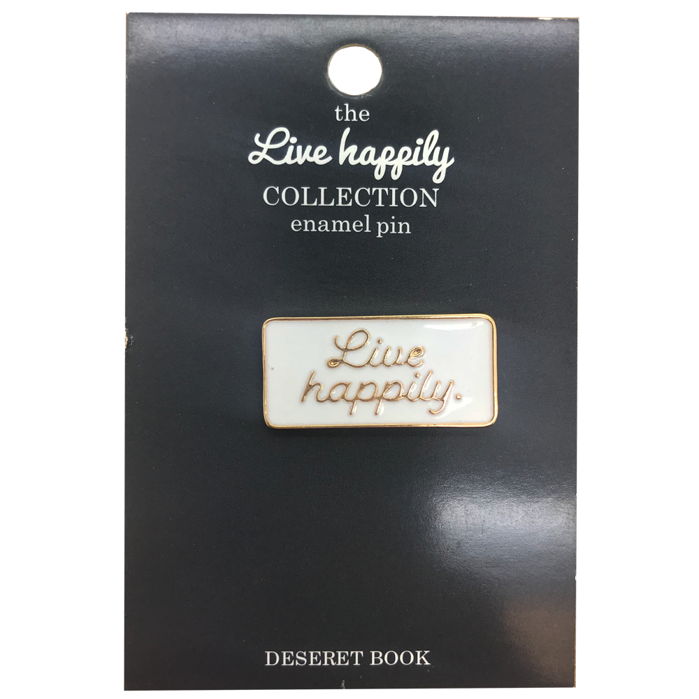 Live Happily Pin