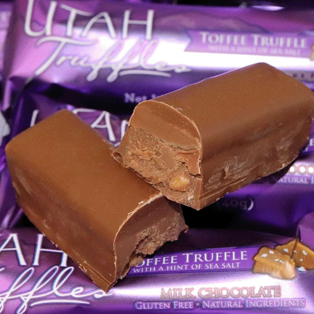 Milk Chocolate Toffee Sea Salt Truffle Bar, , large image number 2