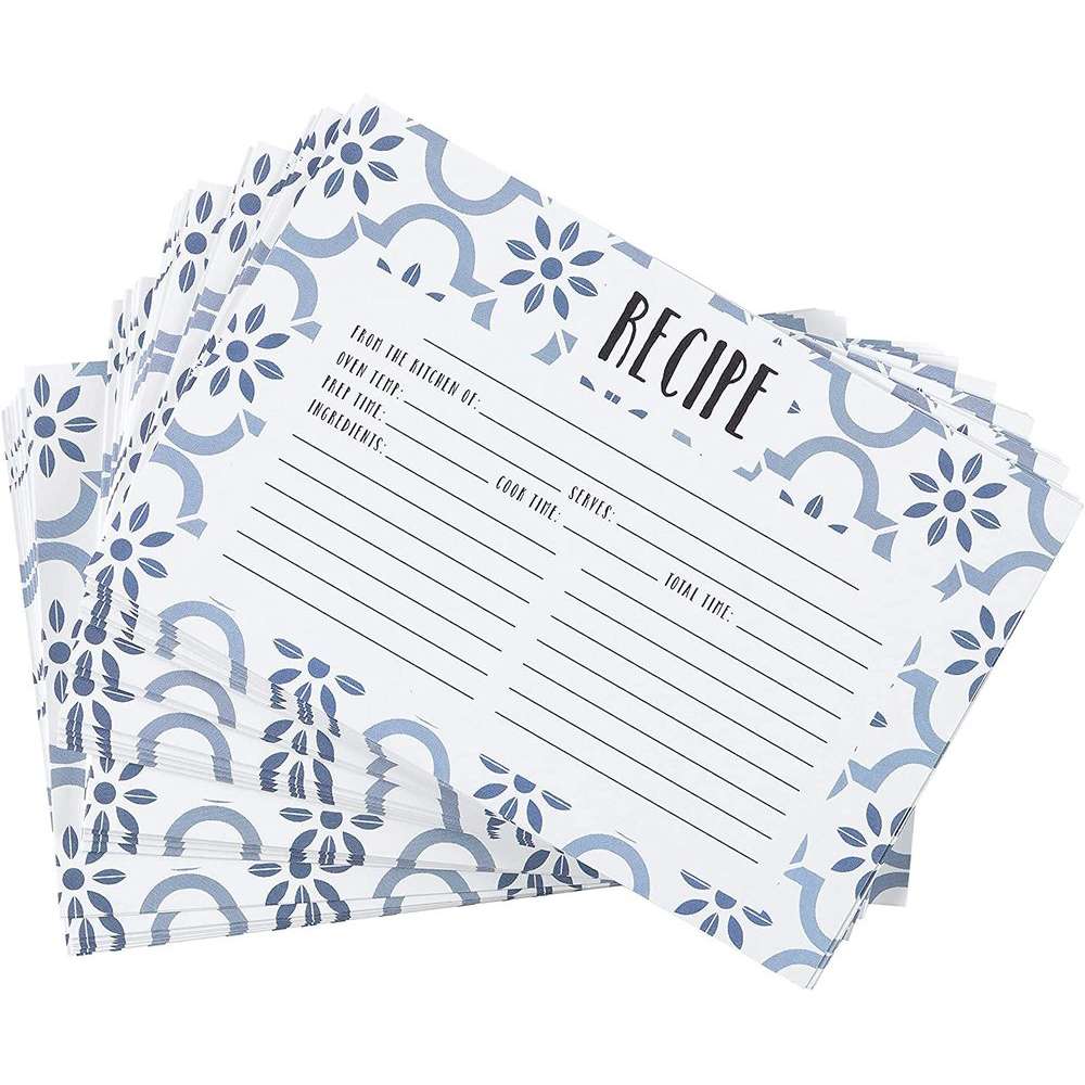 True Blue Recipe Cards, , large image number 0