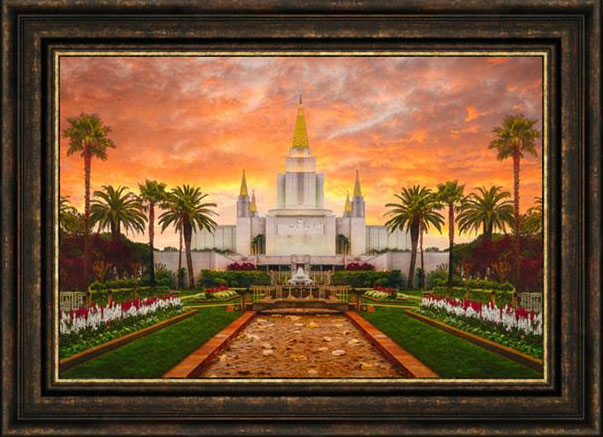 Oakland Temple (32x44 Framed Canvas)
