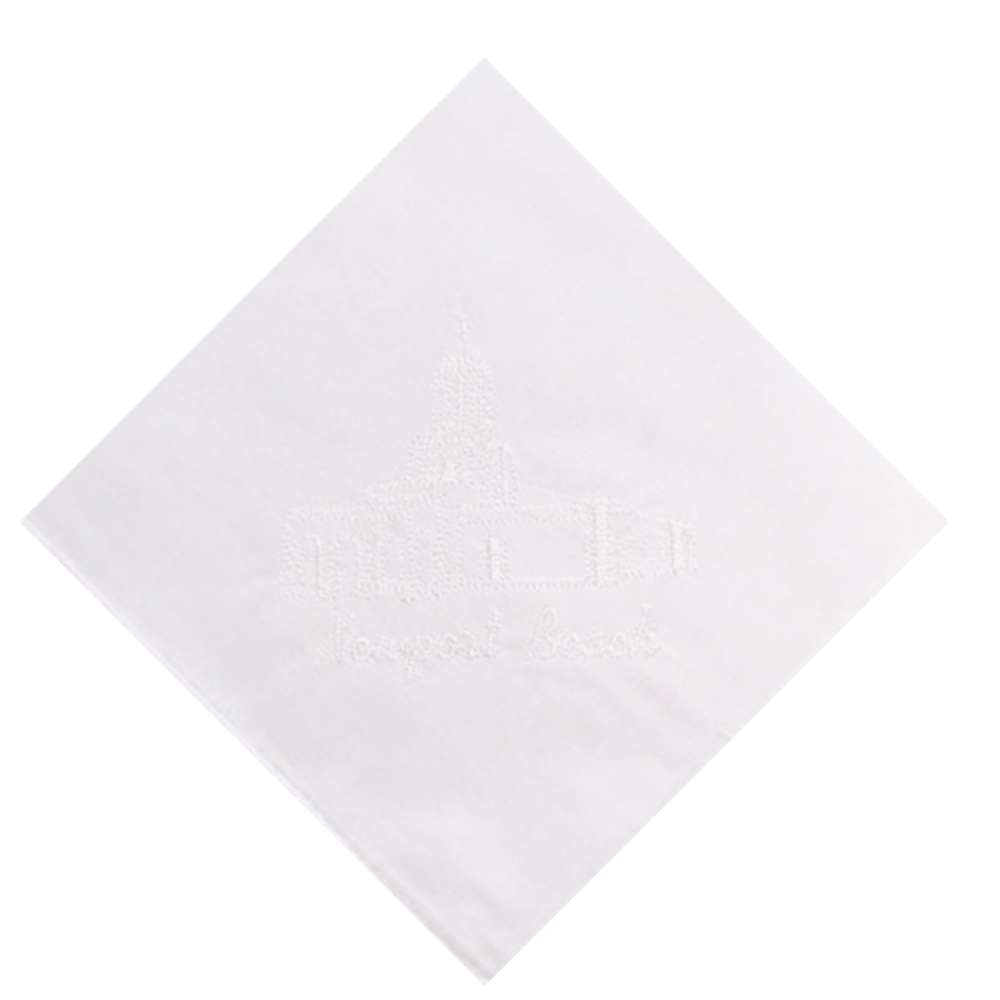 Newport Beach Temple Handkerchief,  Newport Beach Temple Handkerchief