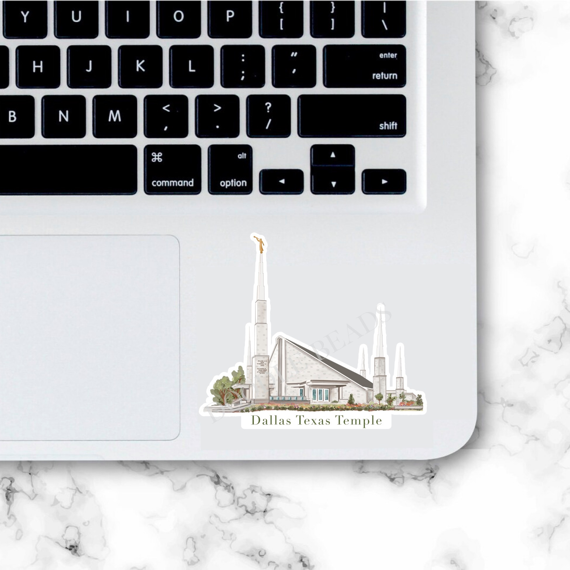 Dallas Texas Temple Sticker, , large image number 3