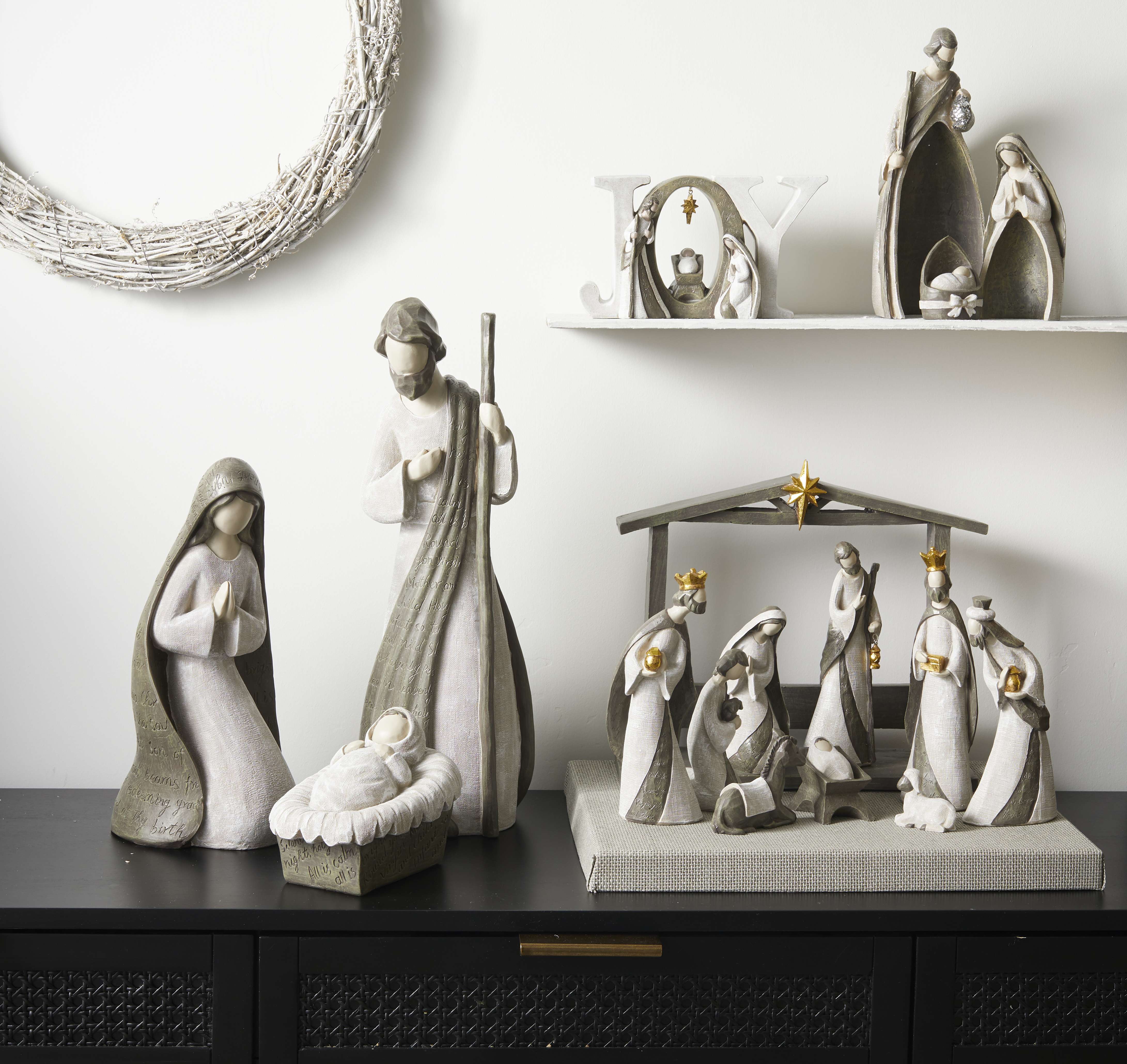 Silent Night Holy Family Resin Nativity, , large image number 3