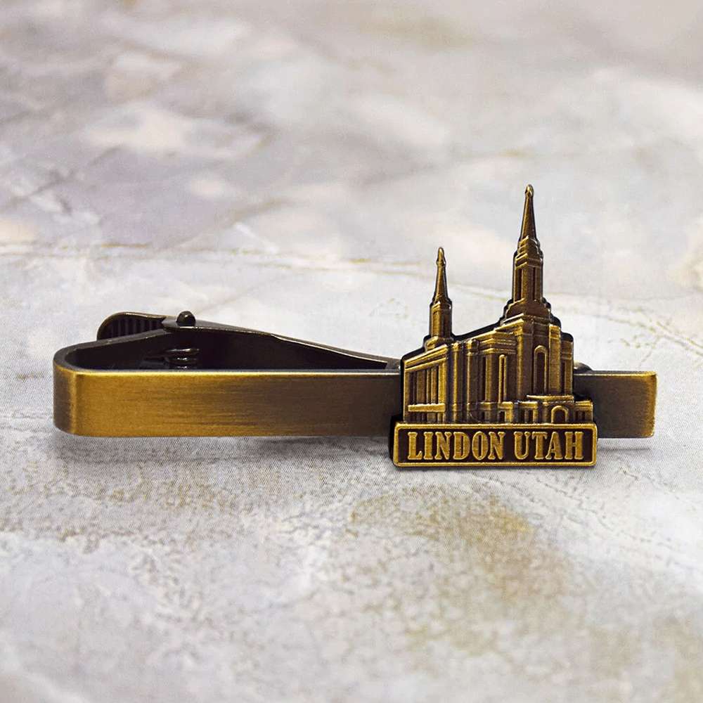 Lindon Temple Gold Tie Clip, , large image number 2