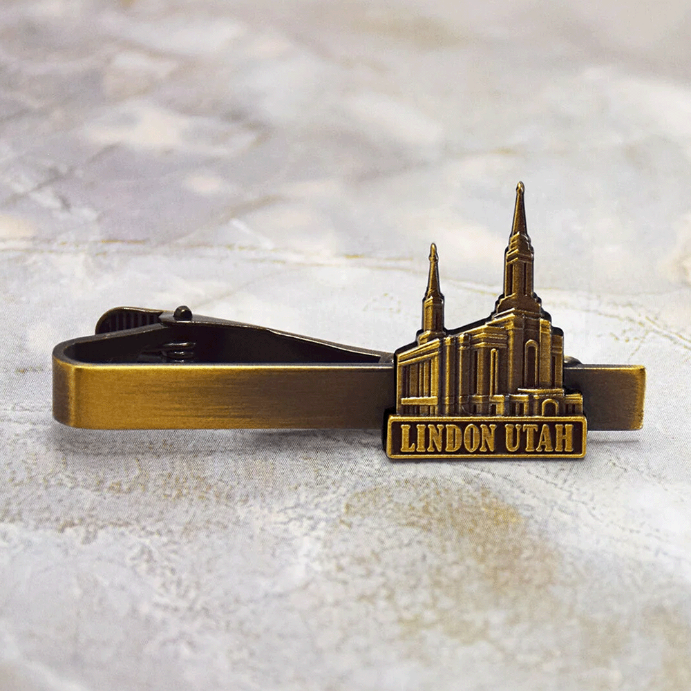 Lindon Temple Gold Tie Clip, , large image number 2
