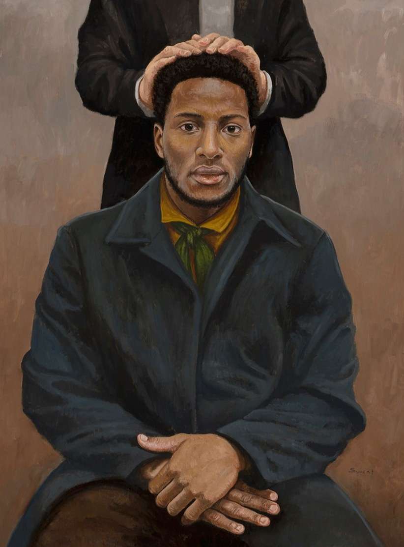 The Ordination of Q. Walker Lewis (32x40 Framed Art Size), , large