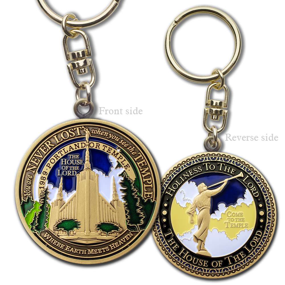Portland Oregon Temple Keychain, , large image number 2