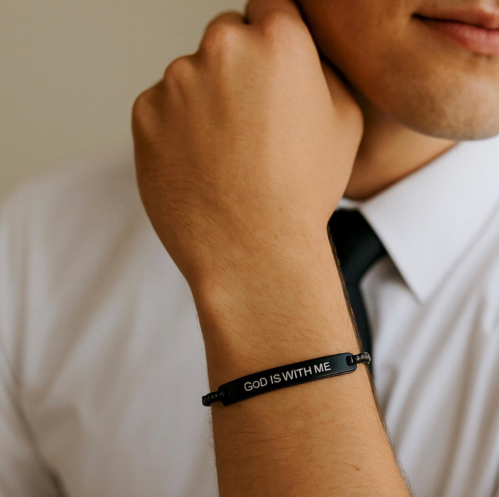 God is With Me Missionary Bracelet, , large