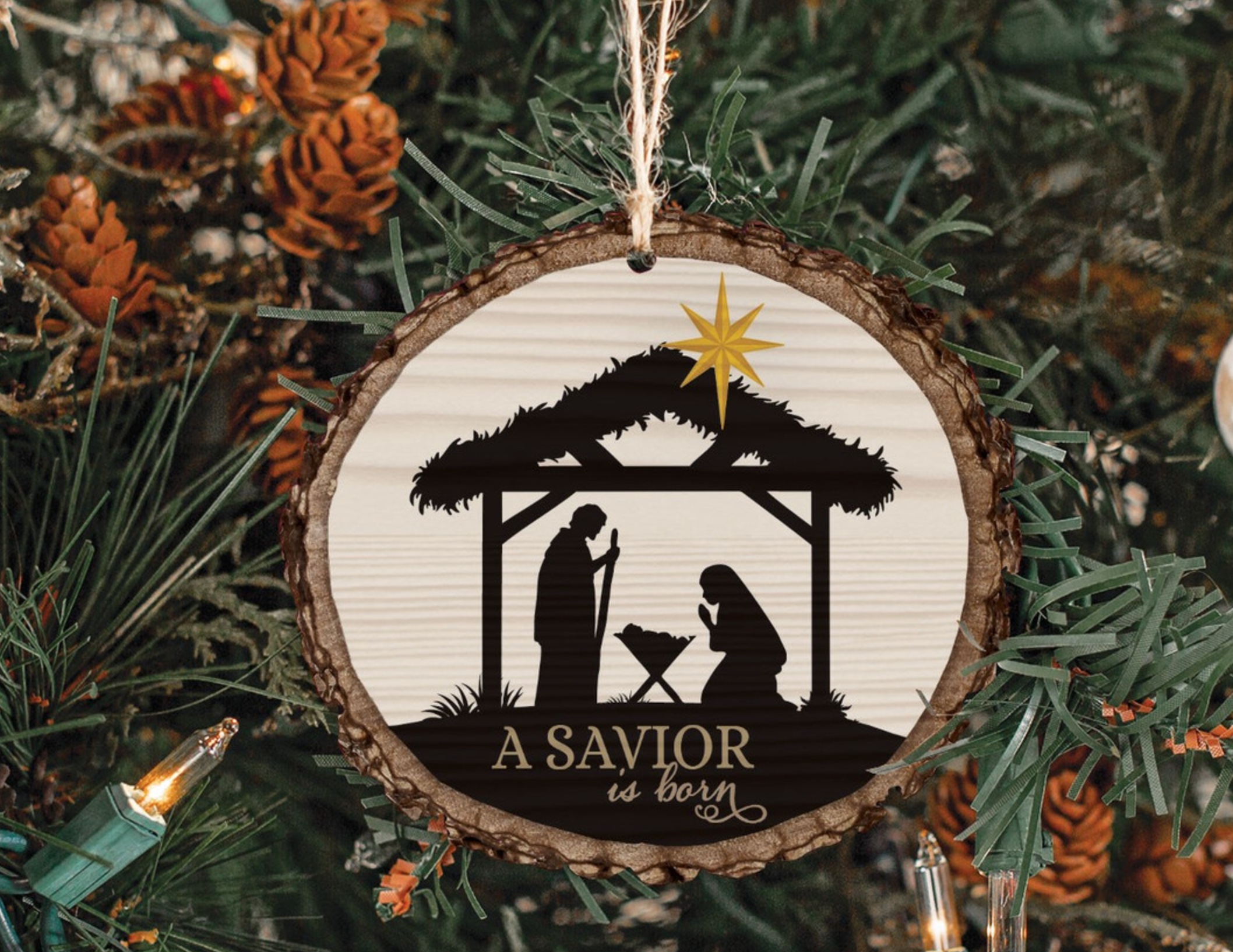 A Savior Is Born Ornament, , large