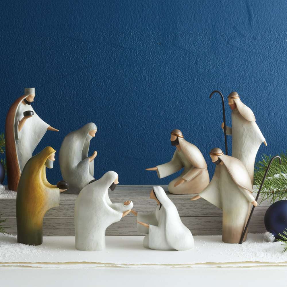 Love's Pure Light Kate Lee Resin Nativity, , large