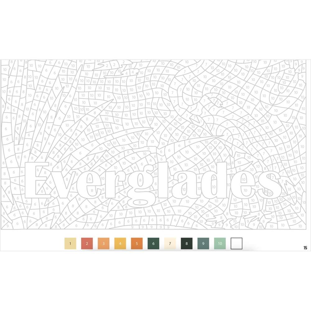 Color by Numbers US National Parks - Search Press 3