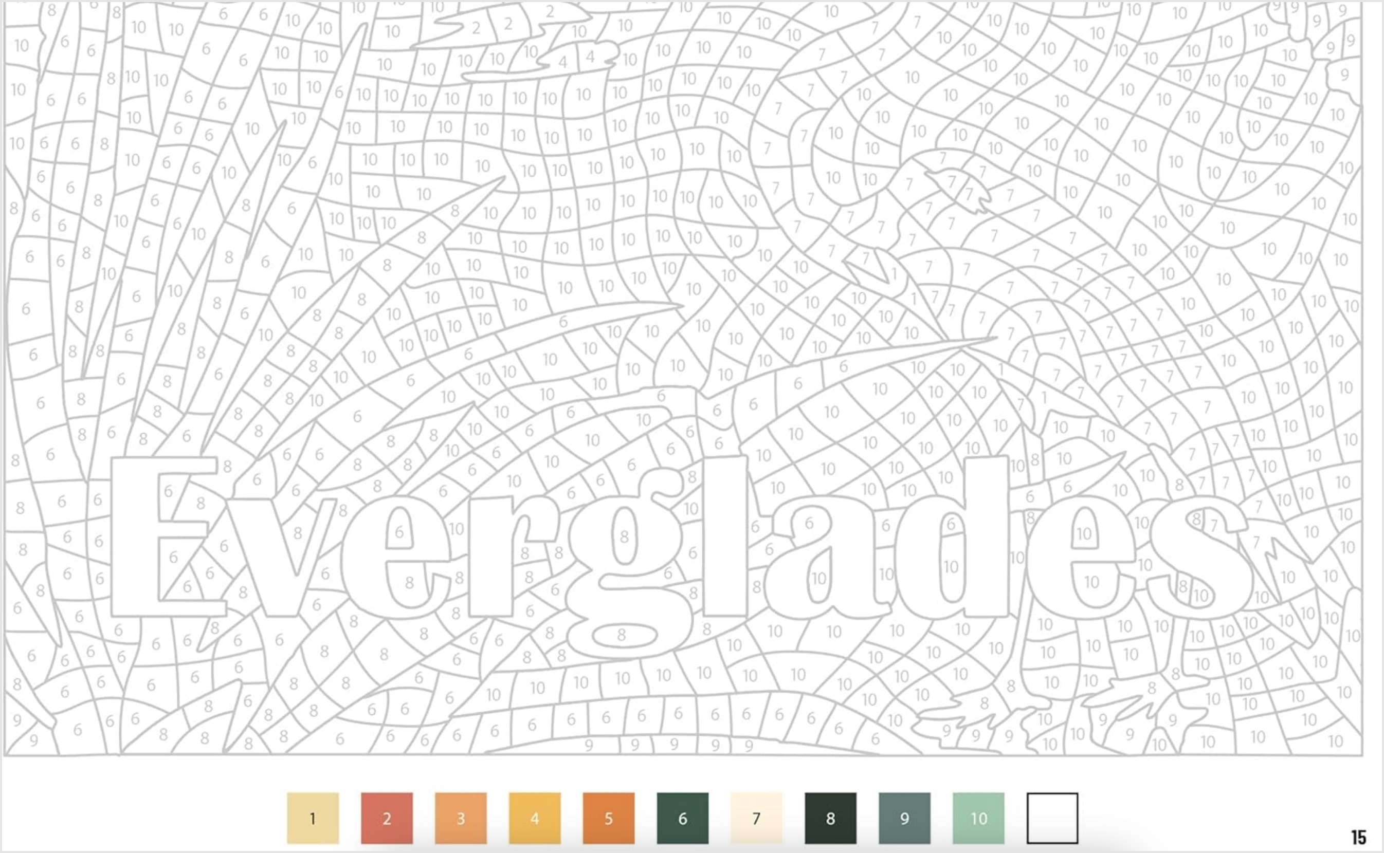 Color by Numbers US National Parks, , large