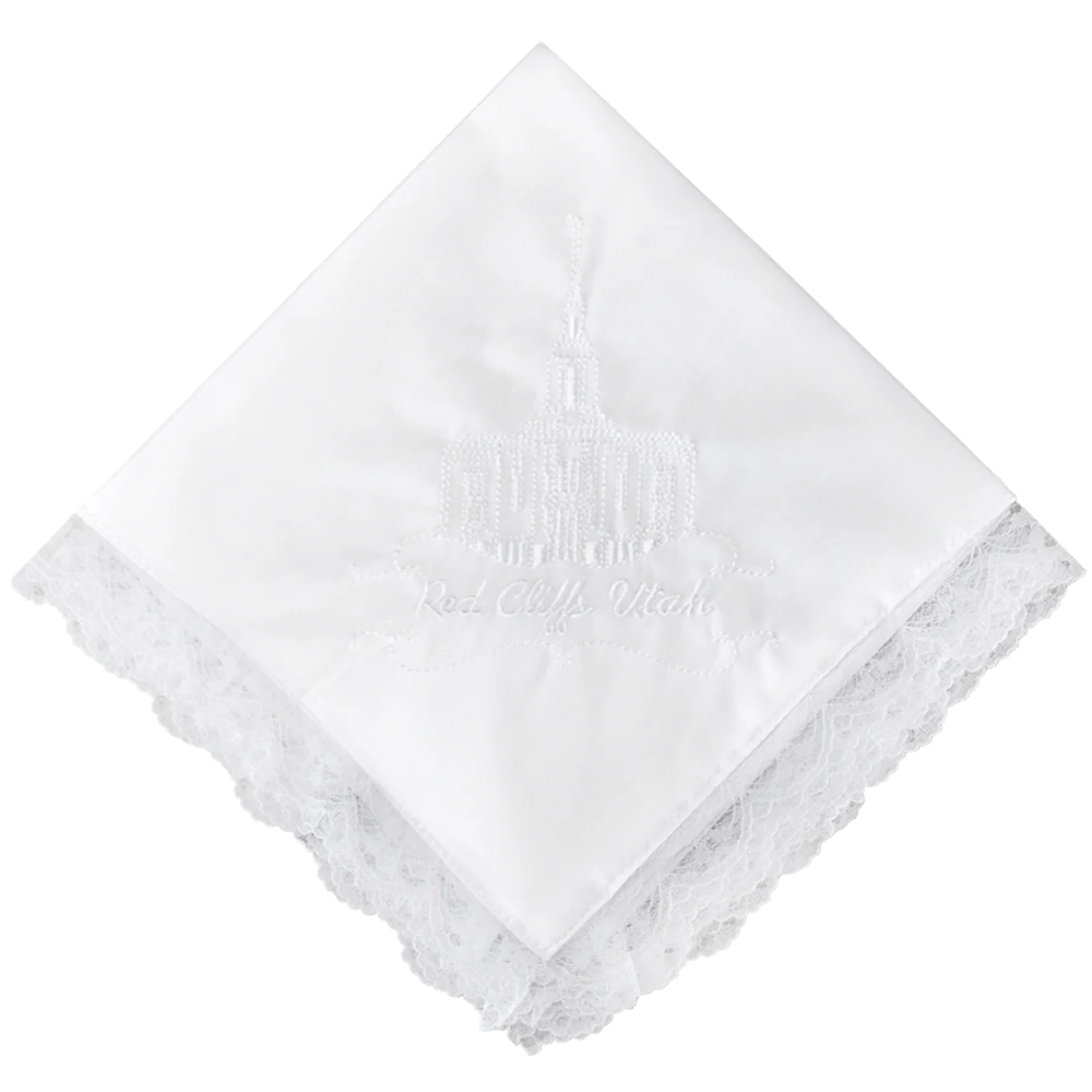 Red Cliffs Temple Lace Handkerchief