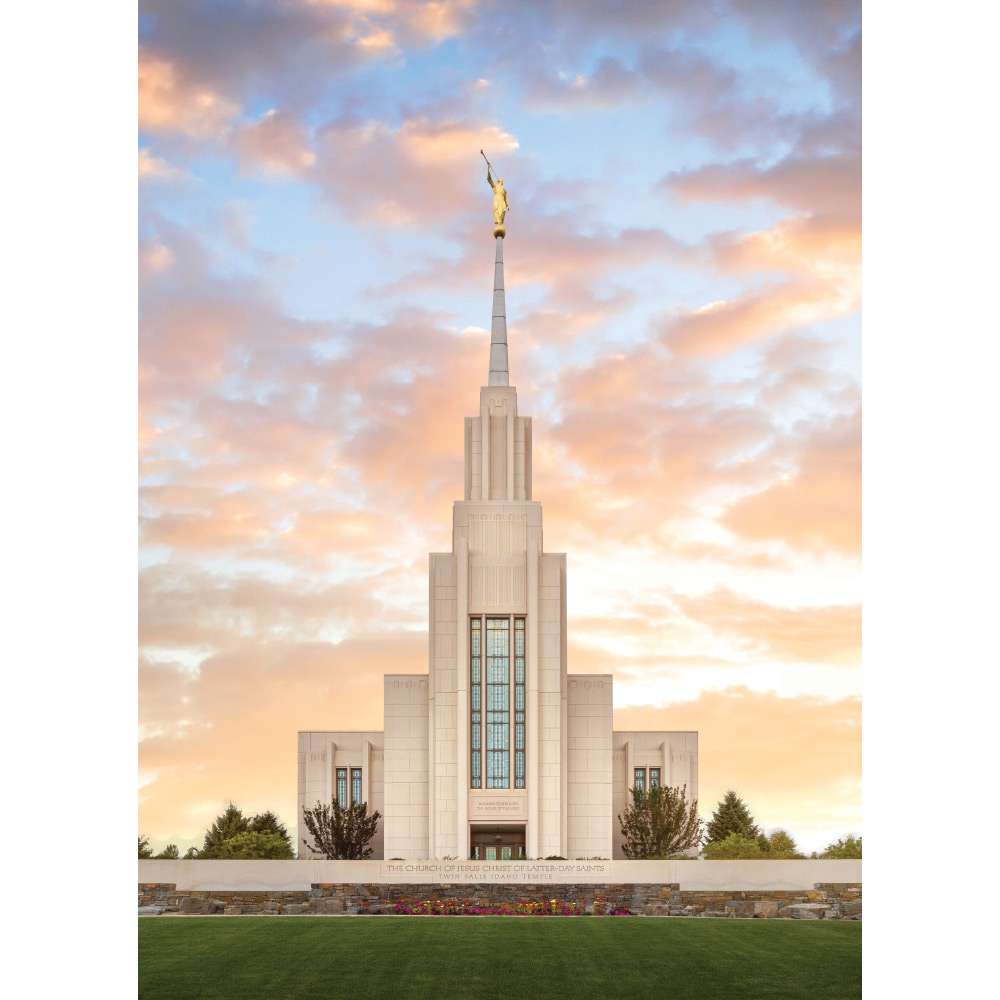 Twin Falls Idaho Temple - Summer Peace Print (5x7) 