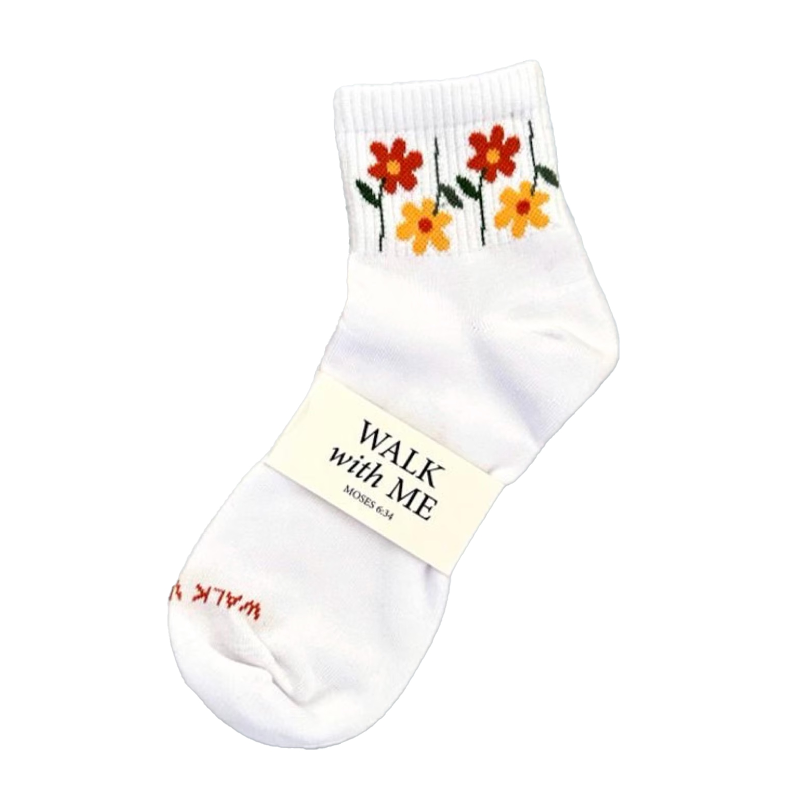 2026 Youth Theme Walk with Me Flower Socks