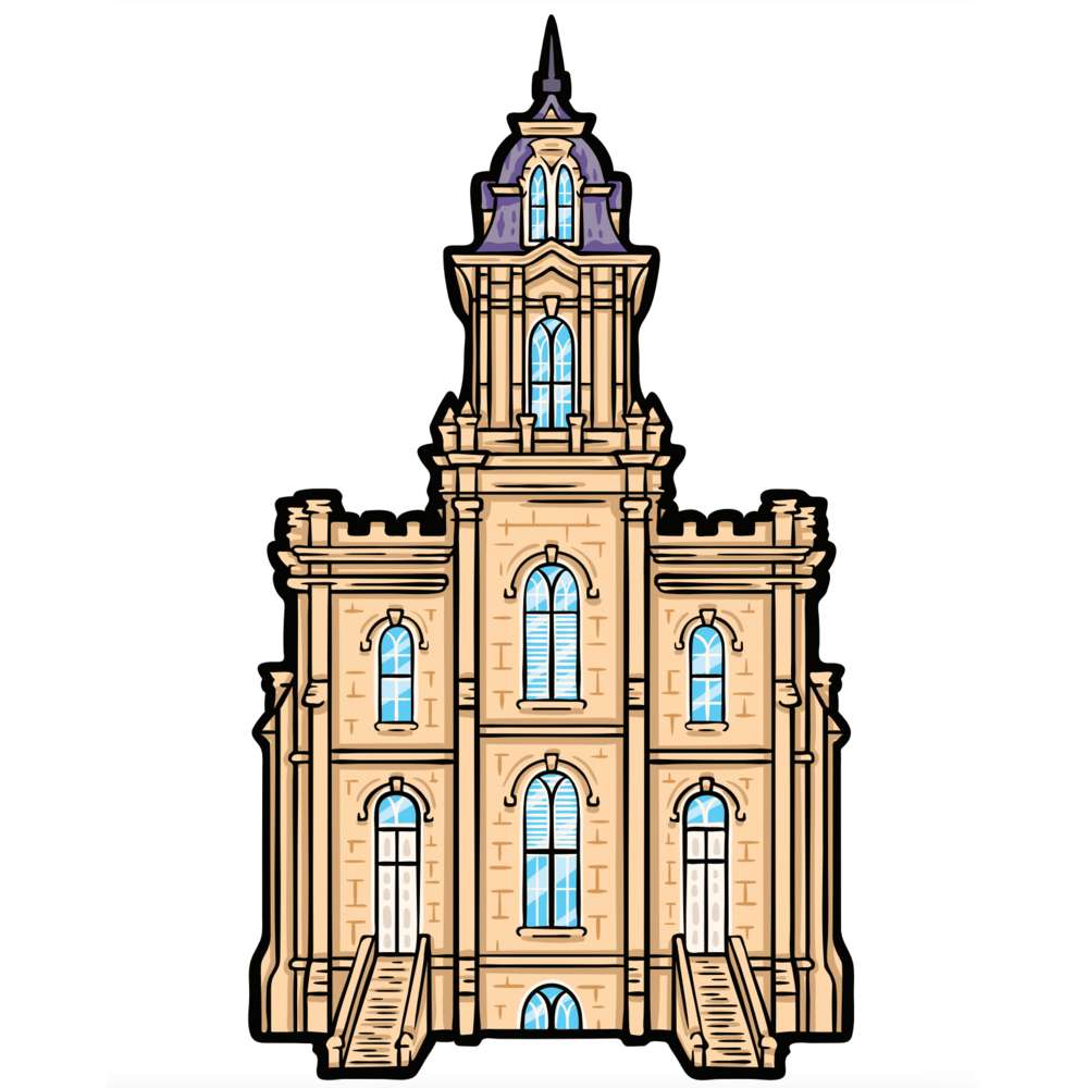 Manti Temple Sticker