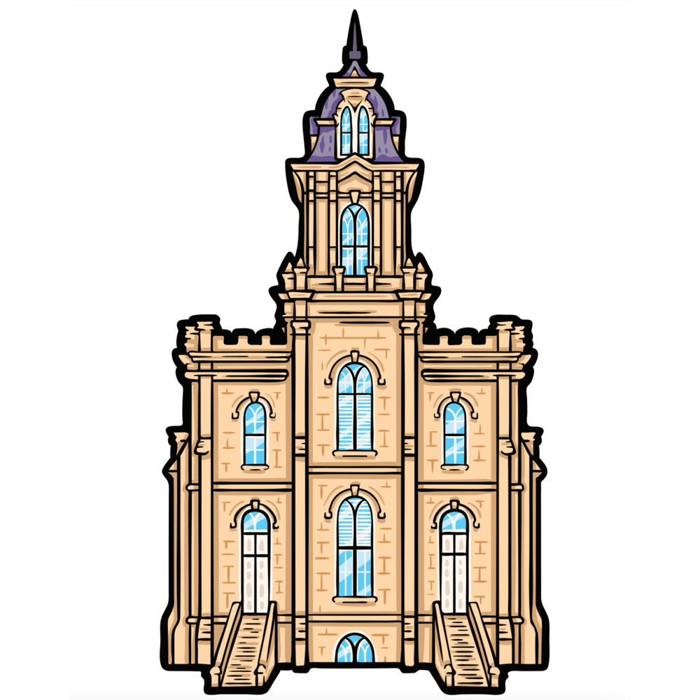 Manti Temple Sticker