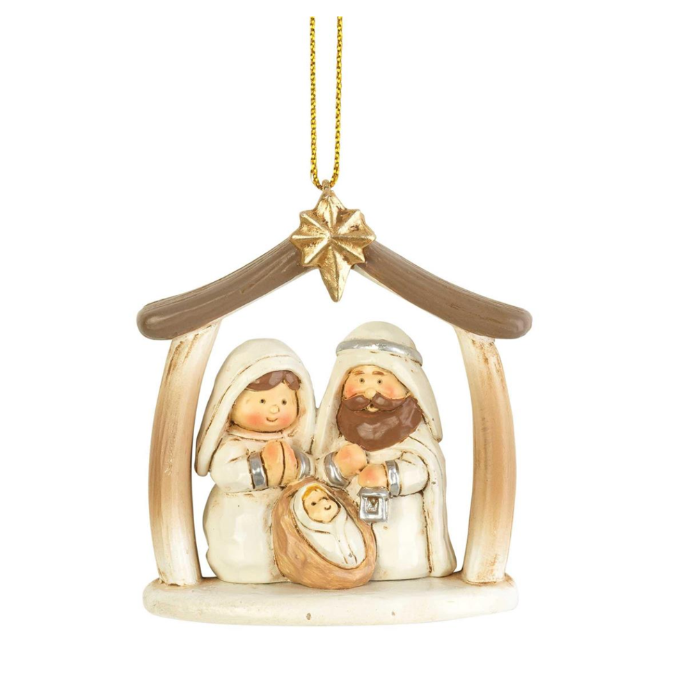 Holy Family in Stable Ornament,  Holy Family in Stable Ornament