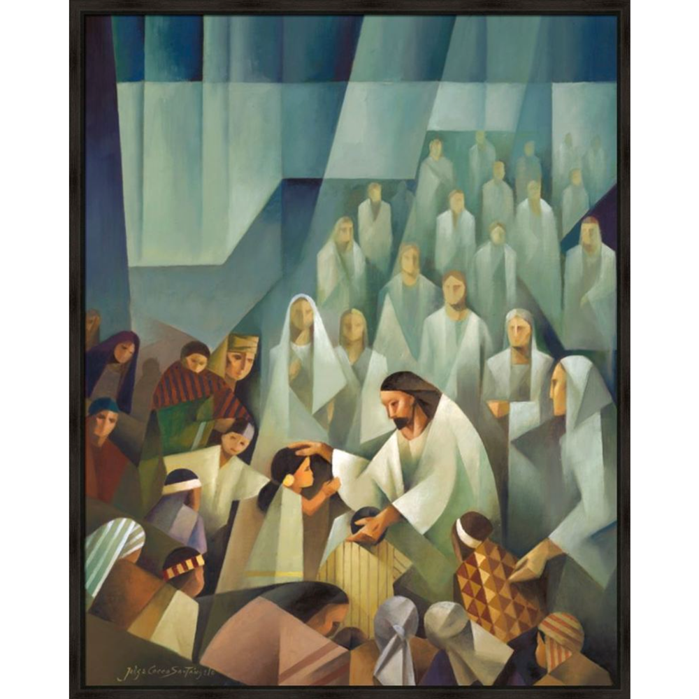Blessing the Children (19x16 Framed Size)