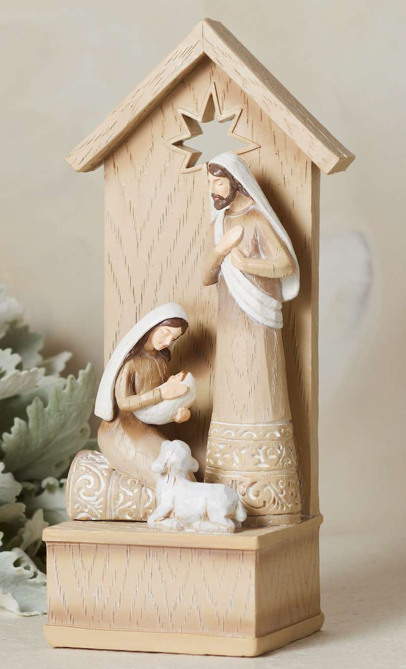 Sleep in Heavenly Peace Music Box Nativity, , large image number 1